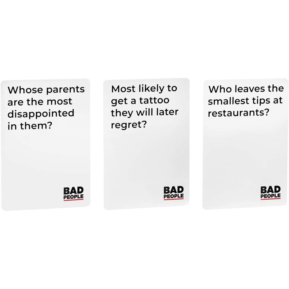 BAD PEOPLE - The Adult Party Game You Probably Shouldn't Play