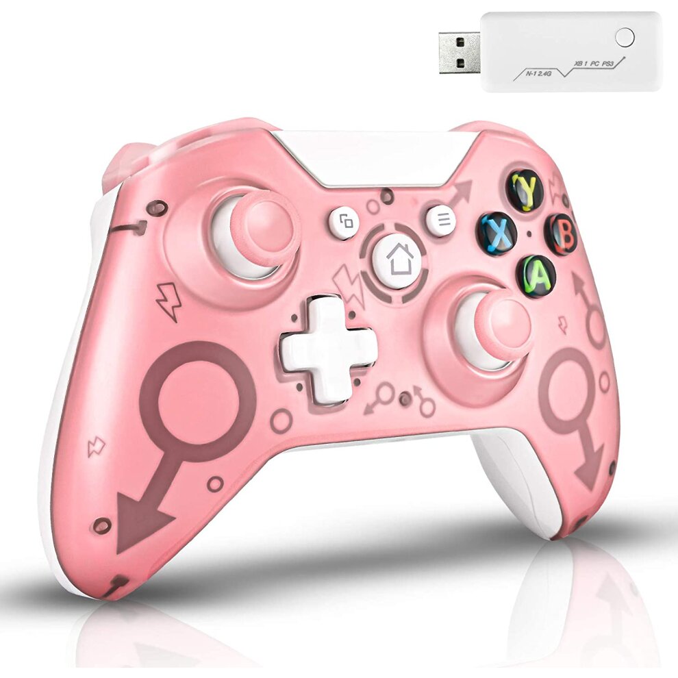 (Pink) Xbox One Wireless Controller Compatible  PC/Xbox Series X/PS3