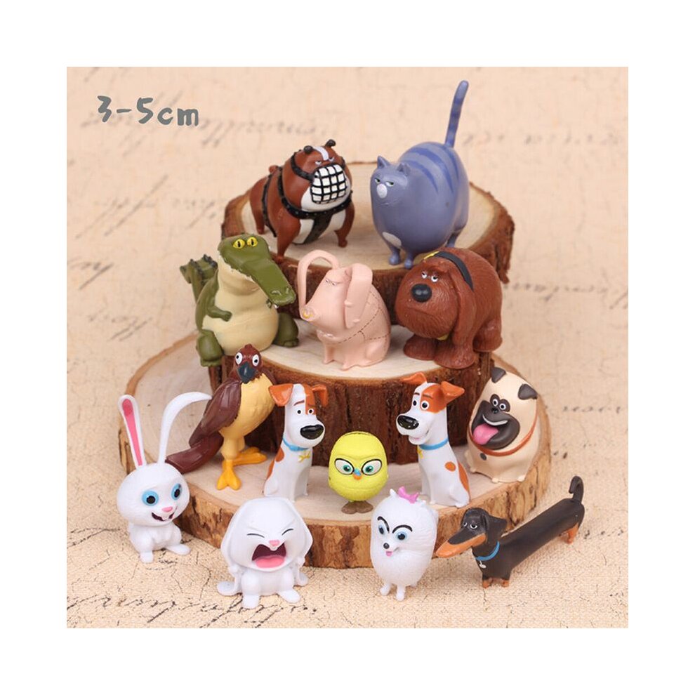 14PCS The Secret Life Of Pets Max Snowball Duke Chloe Gidget Action Figure Toys