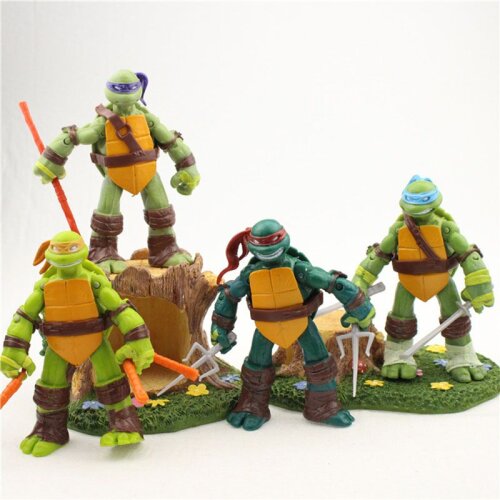 4pcs Teenage Mutant Ninja Turtles Classic Collection 5' Action Figure Kids Toys