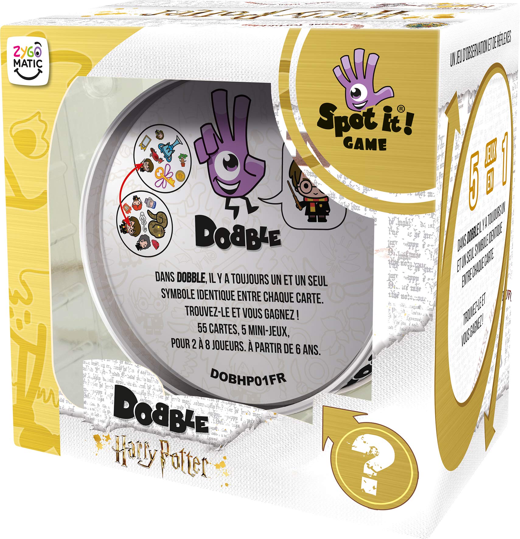 Board Game Dobble Harry Potter Italian Edition Party Family Card Game Christmas Gifts for Adults and Children Ages 6 and Up  2 to 8 Players 15 Minutes Playing Time
