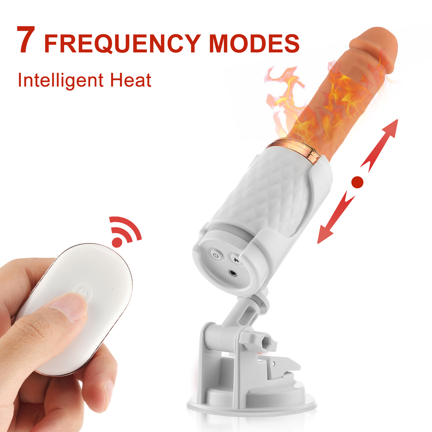 Sex Machine for Women Anal Prostate Dildo Vibrator Electric Fucking Love Sex Toys G spot Stimulator Automatic Thrusting Heating Wireless Remote Control Hands-Free with Strong Suction Cup for Adult Couples Gay Pleasure Play
