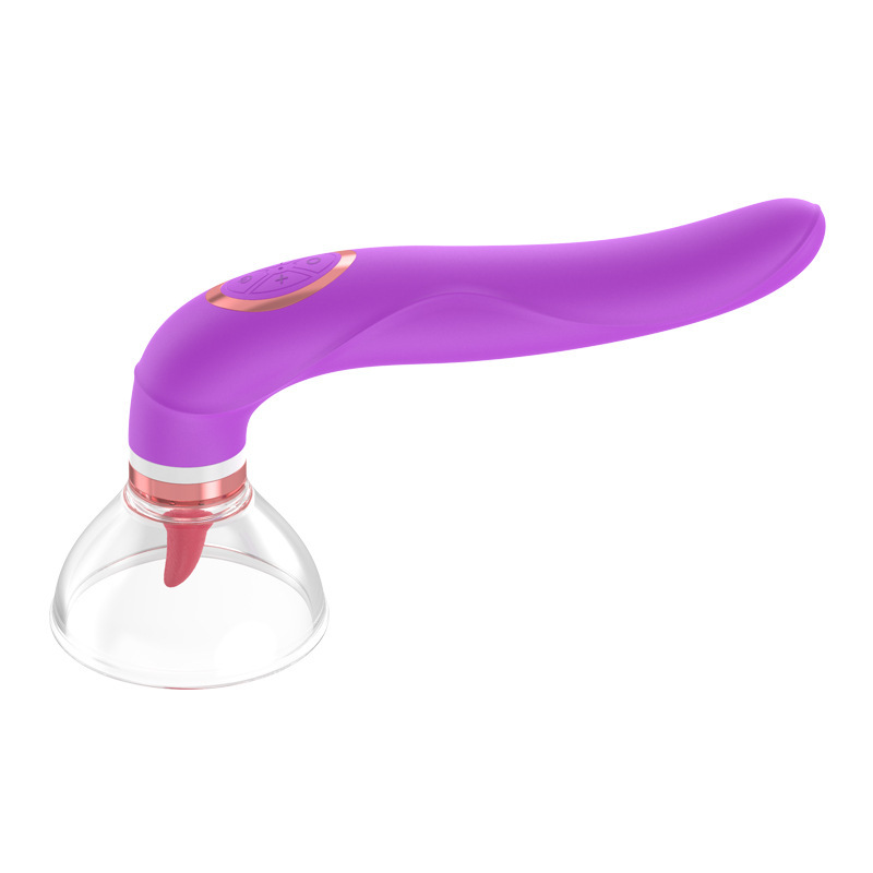 (Pink) Sex Toy for Her G-spot Stimulator Toy for Women Vagina Anal Suction Massager Tongue Licking Design Vibrating Clit Sucker Couple Gift