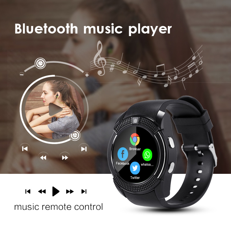 Bracelet Smart Watch Bluetooth Call Fitness Blood Pressure Monitor Support TF SIM Card