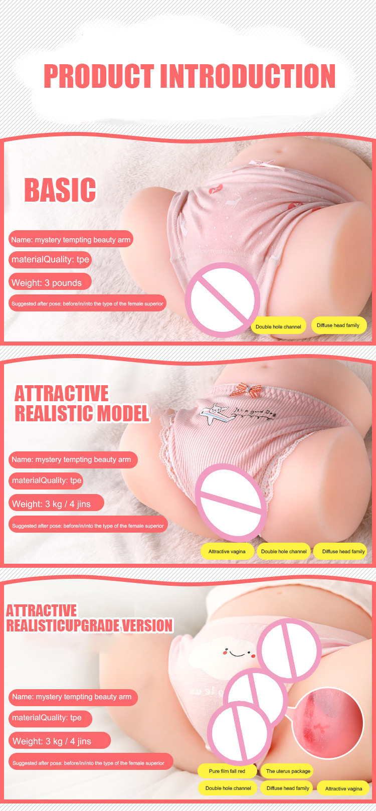 Sex Toys Male Masturbator Cup Pocket Toys Adult Products Pleasure Kit Lifelike 3D Realistic Textured Vagina Men Masturbation