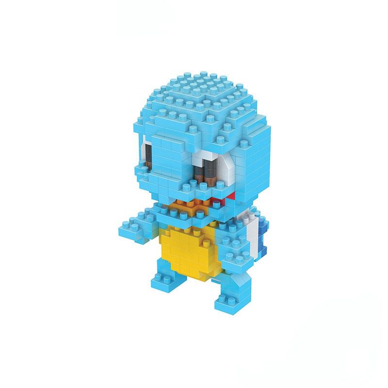 Pokemon Building Blocks Squirtle Diamond Mini Bricks Toy Game 300Pcs