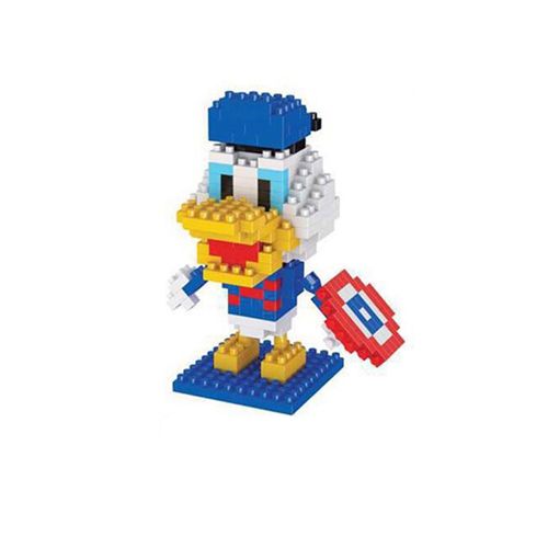 Donald Duck Bricks Anime Mini Action Figures Heads Assembly Toys Kids Birthday Gifts