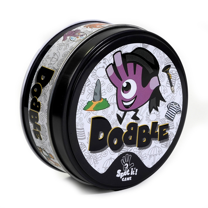 Spot It Dobble Black Hat English Card Game Parentchild Gathering Card Puzzle