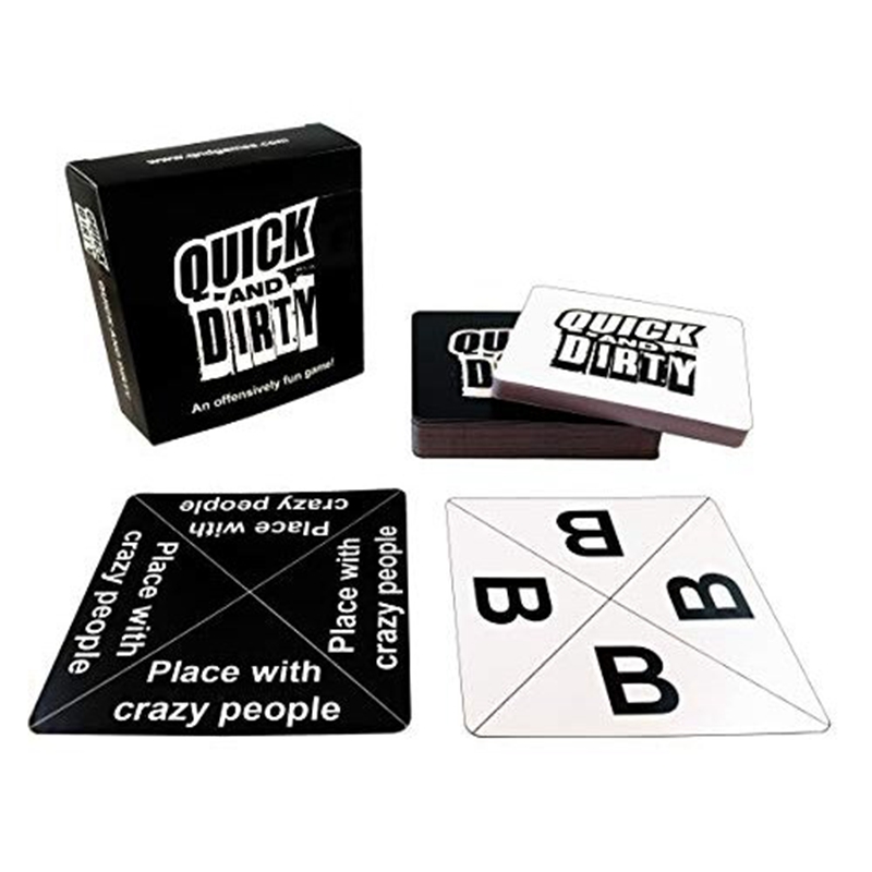 Quick And Dirty - an Offensively Fun Game Funny Social Comedy Game