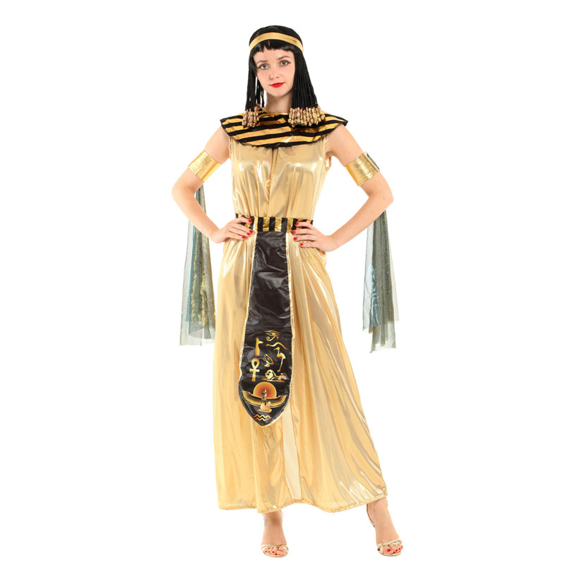 (155~165cm) Adults Cleopatra Fancy Dress Egyptian Costume Womens Ladies Egypt Goddess Outfit