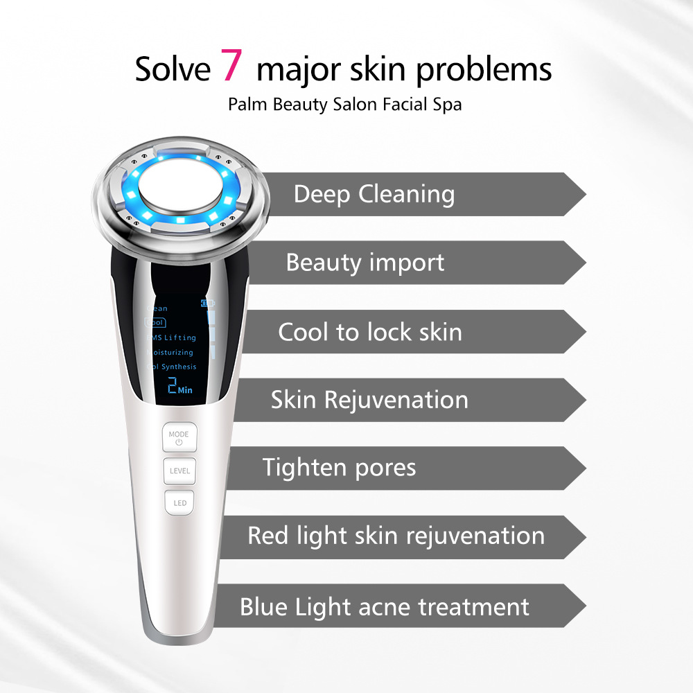 Face Massager Beauty Device for Skin Care Multi Anti-wrinkle High-Frequency EMS Facial Lifting Toning Skin Rejuvenation and Tightening Anti-Aging