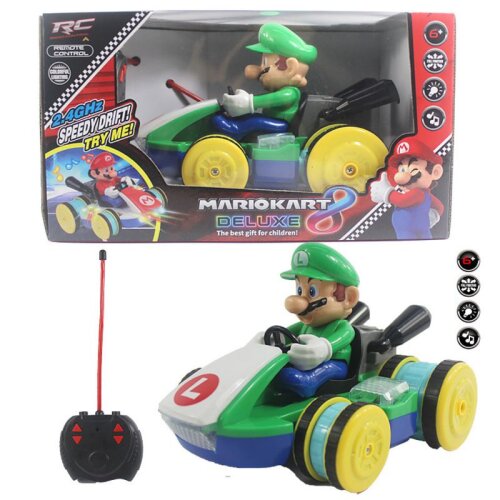 Green Super Mario Remote Control Car With Music Lights