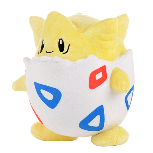 Pokemon Plush Figure Togepi Soft Stuffed Animal Cuddly Toys Anime Game Cartoon Plushie Doll Gifts for Children Collectors Fans 25cm