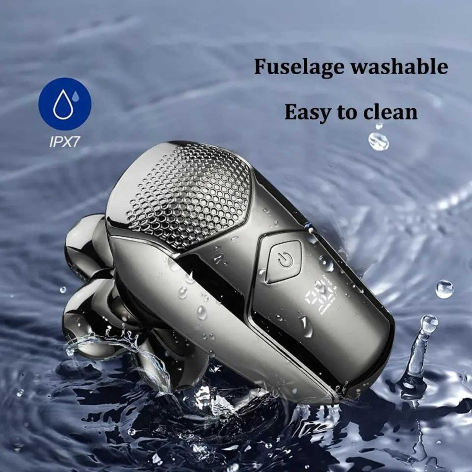 Head Shavers for Men Electric Razor 6 in 1 Hair Bald Head Shaver Cordless LED Trimmer Electric Shavers Waterproof Wet Dry Rotary Shaver Grooming Kit.