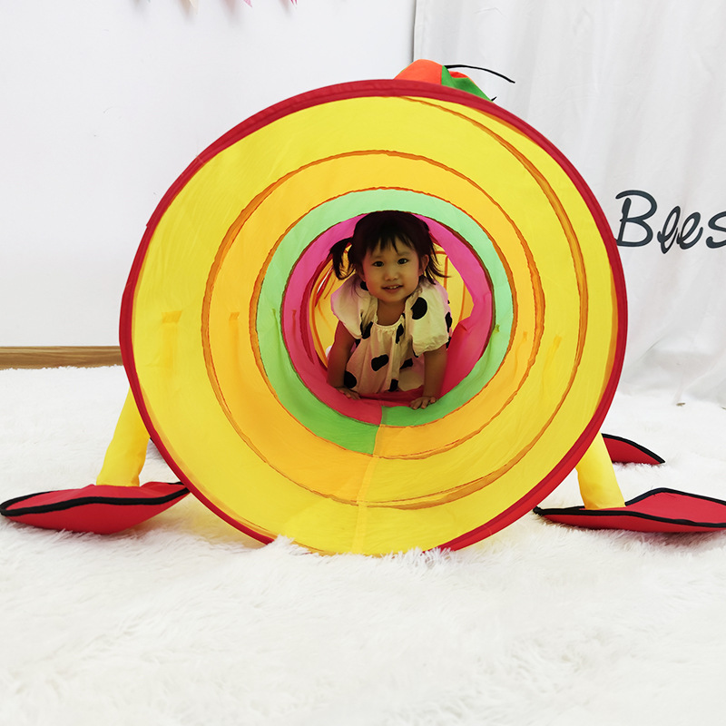 2 in1 Crawl Tunnel and Playhouse Castle Adventure for Kids