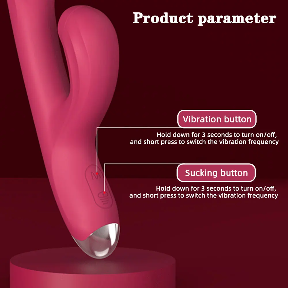 Heating Dildo Vibrator for Women Rabbit Vibrator Dildo Sucking Clitoral G Spot Stimulation Massager Adult Sex Toys for Women Vaginal Couple Toys