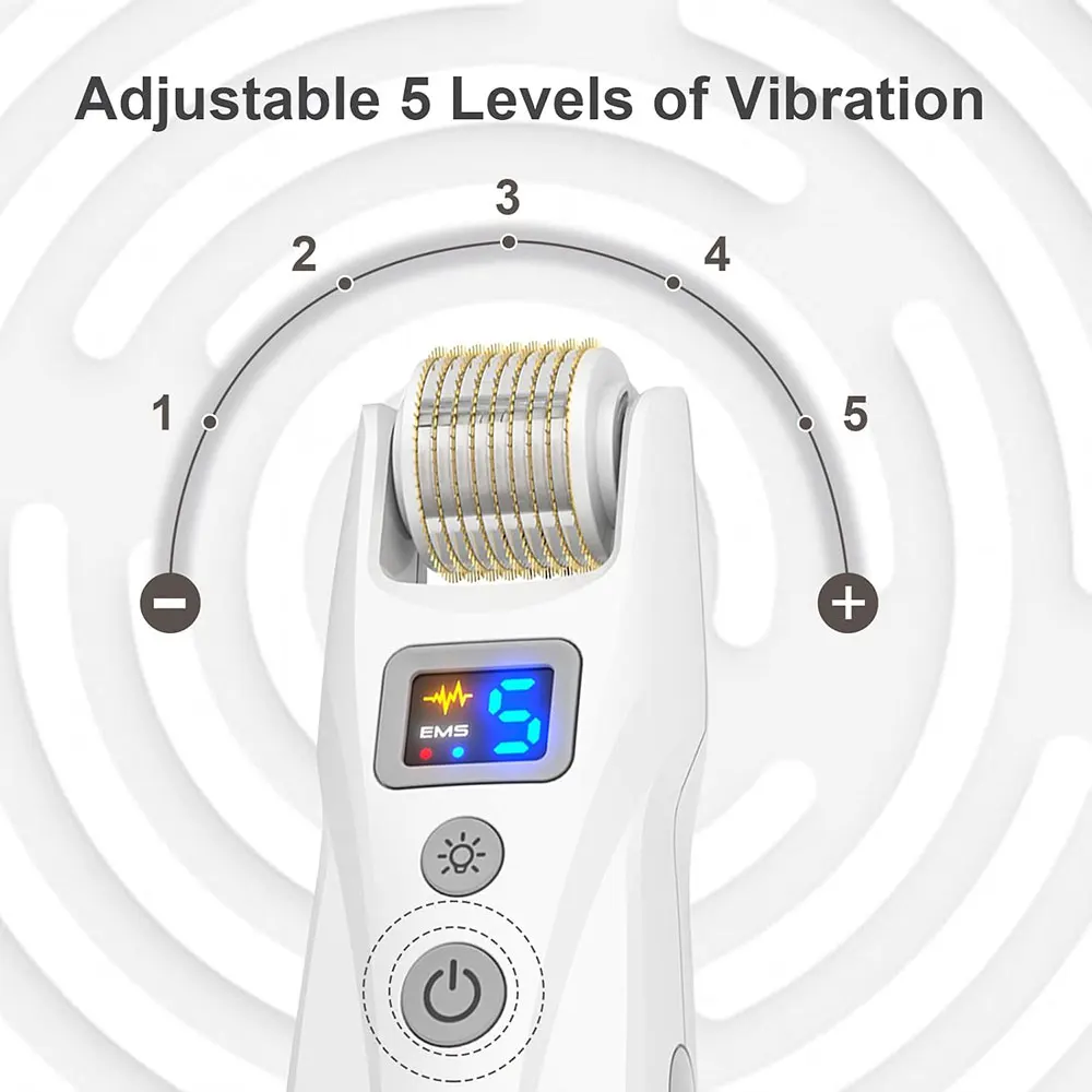 Dr. Pen G5 Bio Roller Electroporation Newest Bio G5 Roller LED EMS Titanium Derma Roller 540 Needle Rejuvenate Collagen Micro Current Vibration LED Device 4 in 1