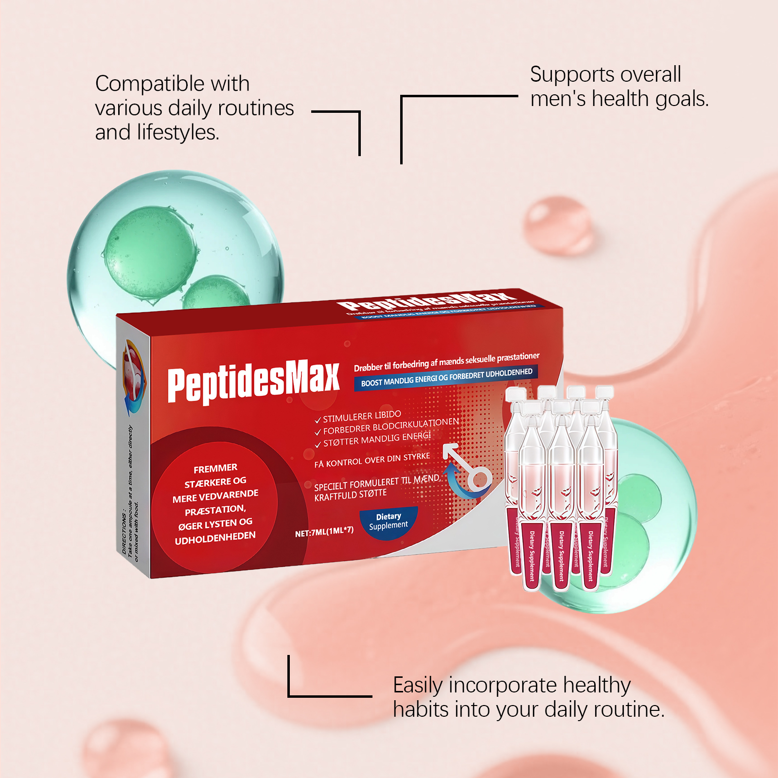 Dietary Supplement Maca Root Excract Men's Life Quality Drops | Gentle Daily Support for Energy & Wellbeing | Natural Supplement to Boost Vitality & Enhance Eve