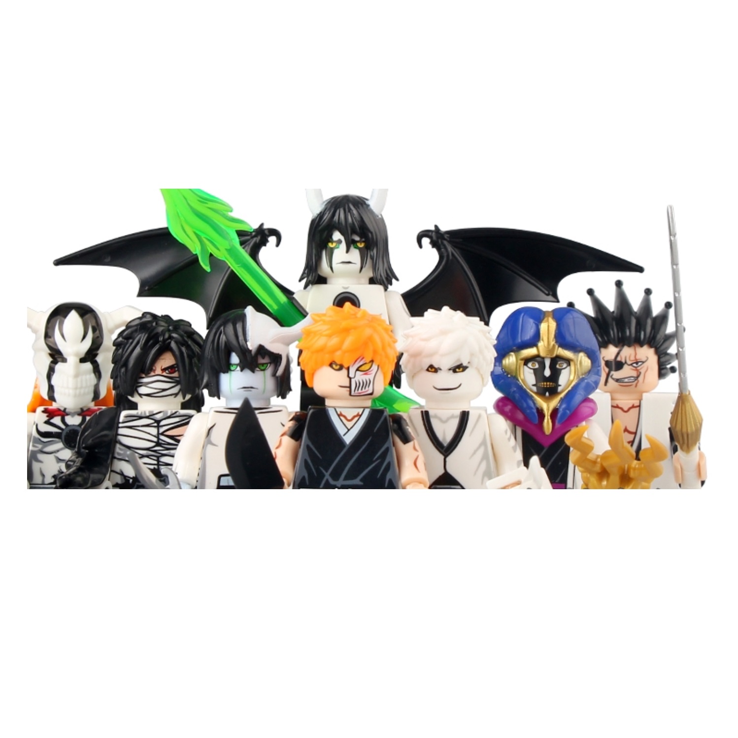 (8 PCS C) Anime Set Building Blocks One Piece Mini Action Figure Toys Birthday Gifts for Kids