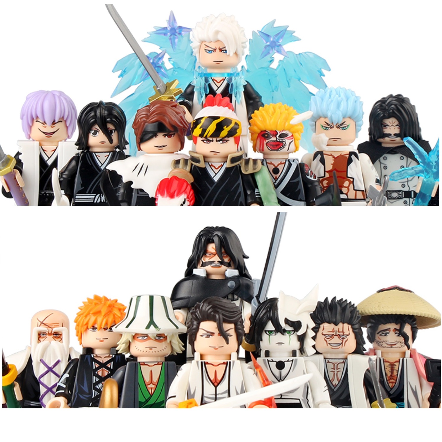 (8 PCS C) Anime Set Building Blocks One Piece Mini Action Figure Toys Birthday Gifts for Kids