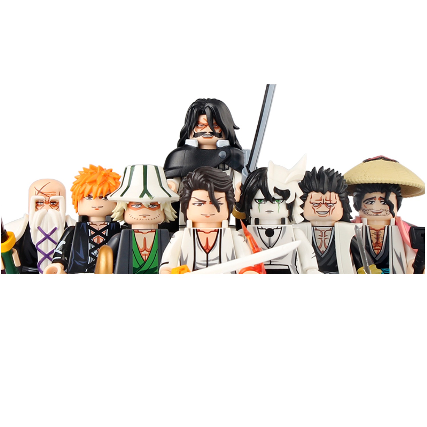 (8 PCS C) Anime Set Building Blocks One Piece Mini Action Figure Toys Birthday Gifts for Kids