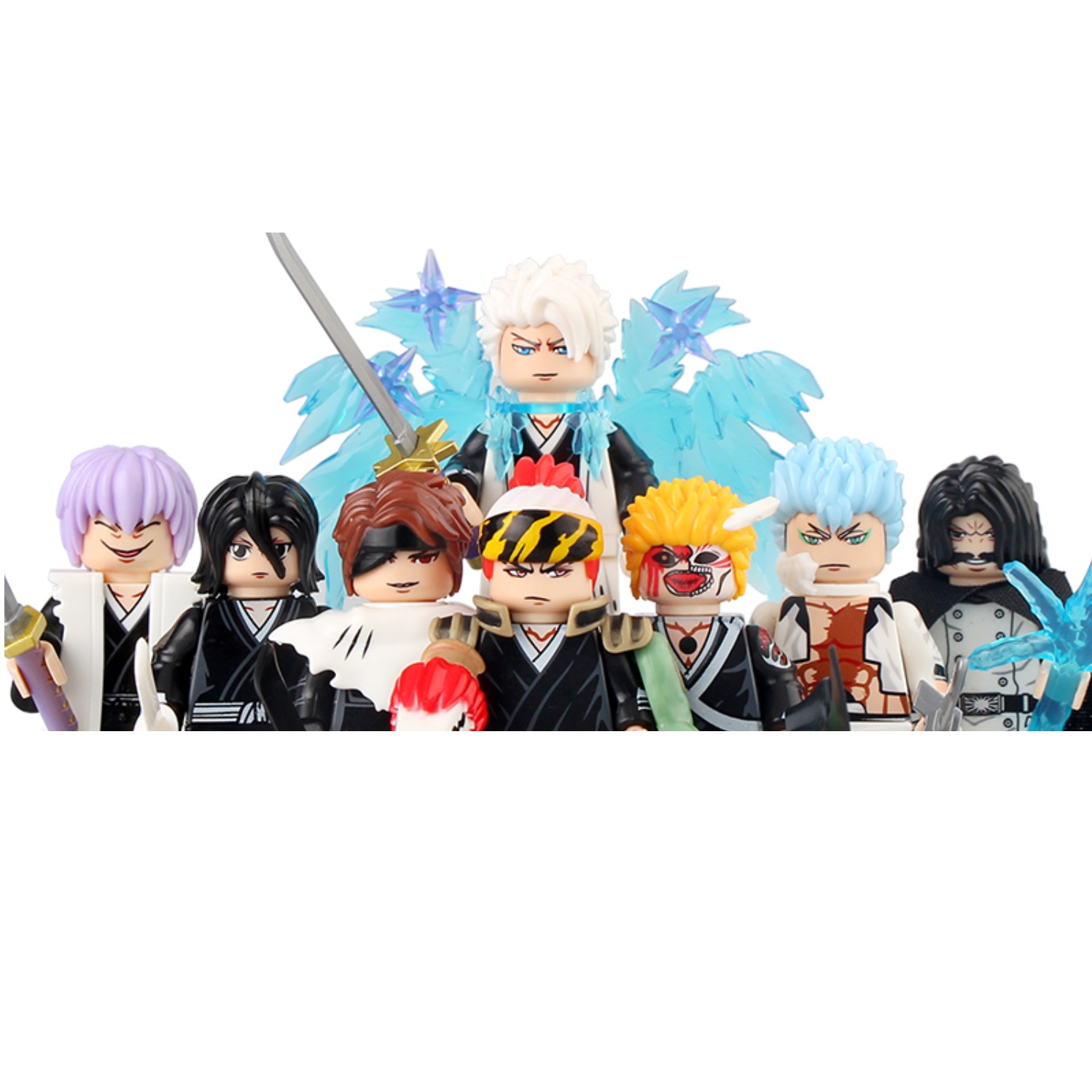 (8 PCS C) Anime Set Building Blocks One Piece Mini Action Figure Toys Birthday Gifts for Kids