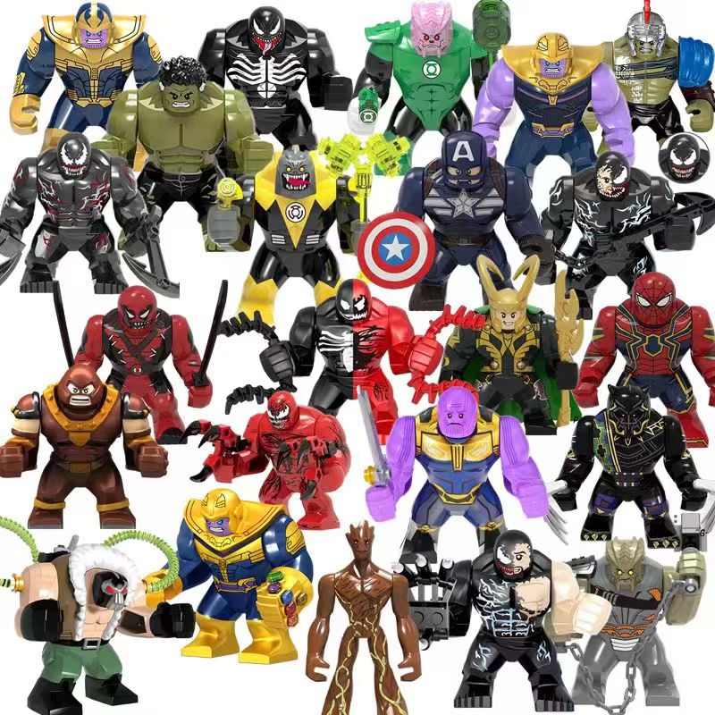 (Style C) Kids Toys Super Hero Building Blocks Marvel Series Minifigures Collectible Christmas Birthday Gifts