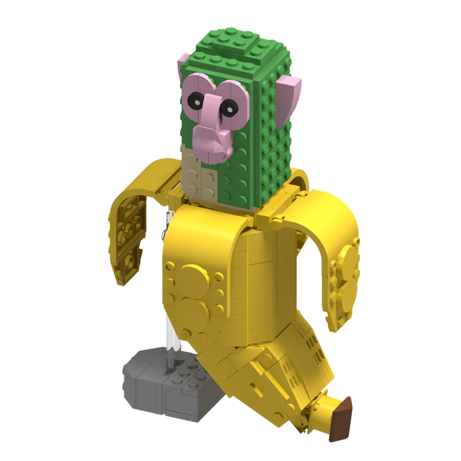 (Style B) Kids Toys Building Block Animals Mini Bricks Orangutan Ghost Toy Desk Ornament Party Favors Christmas Gifts