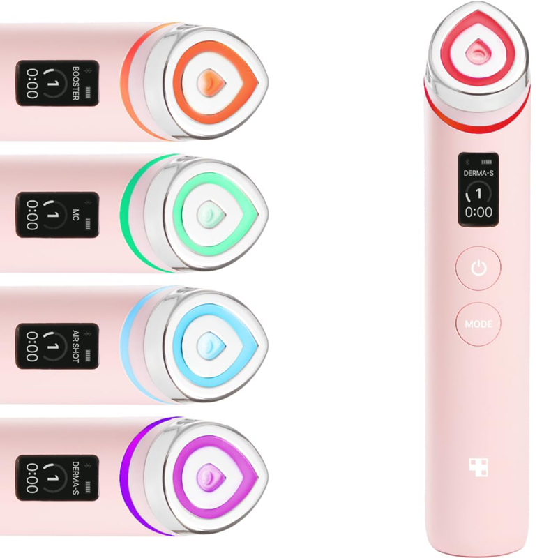 Medicube Age-R Booster Pro Pink 6-in-1 Real Glass Annealing Device Glass Skin with Improved Absorption Shine Elasticity Pore Care LED Skin Care Device Korean