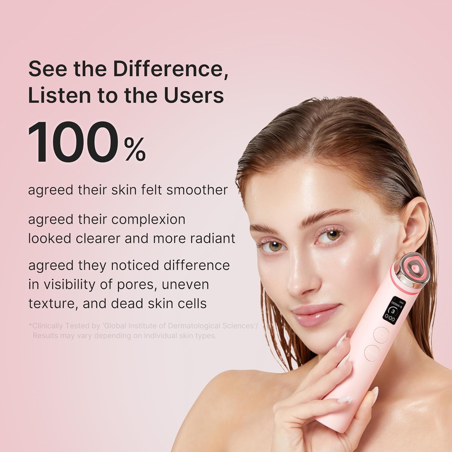 Medicube Age-R Booster Pro Pink 6-in-1 Real Glass Annealing Device Glass Skin with Improved Absorption Shine Elasticity Pore Care LED Skin Care Device Korean