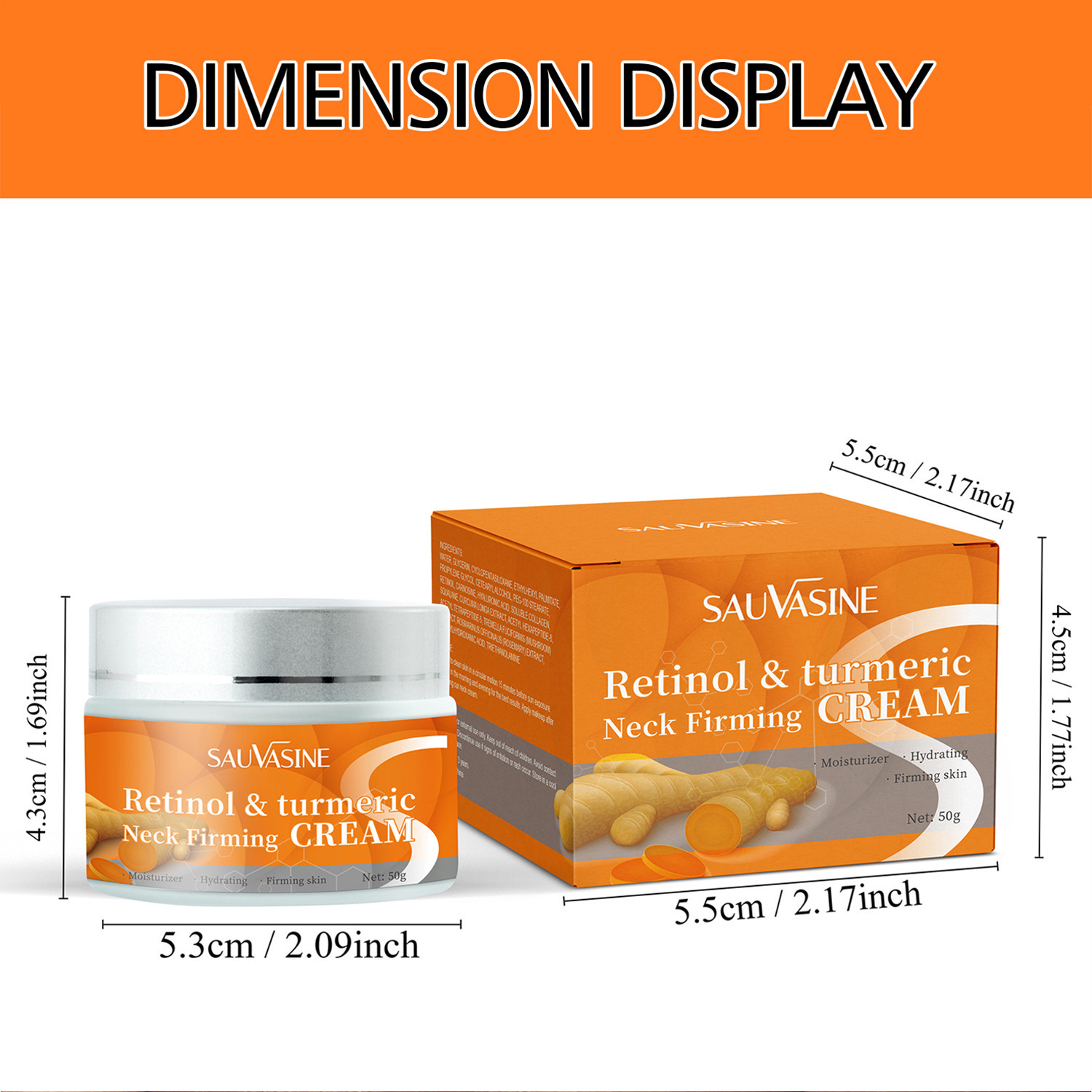 Neck Cream Firming Hydrating Moisturising for Daily Skin Care Home Use Natural 50g