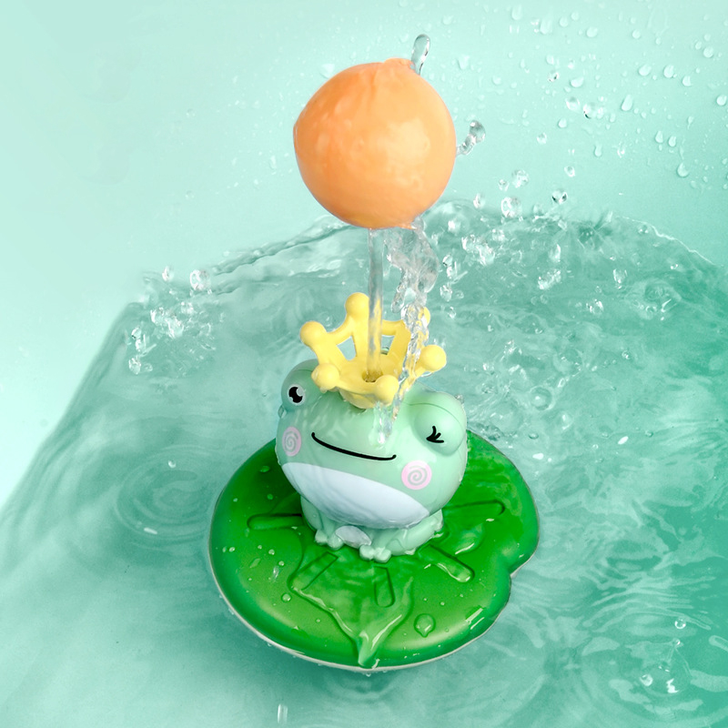 New Baby Bath Toys Electric Spray Water Floating Rotation Frog Sprinkler Shower Game For Children Kid Gifts Swimming Bathroom