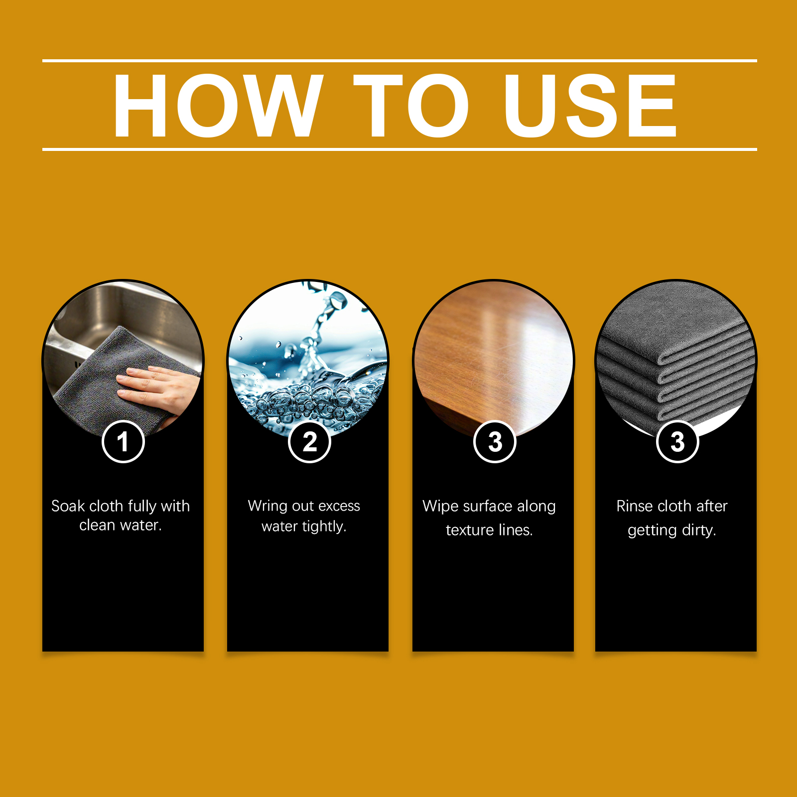 Magic Cleansing Cloth Daily Home Easy Clean Erase Surface Grease Refresh Renew No Trace No Watermark