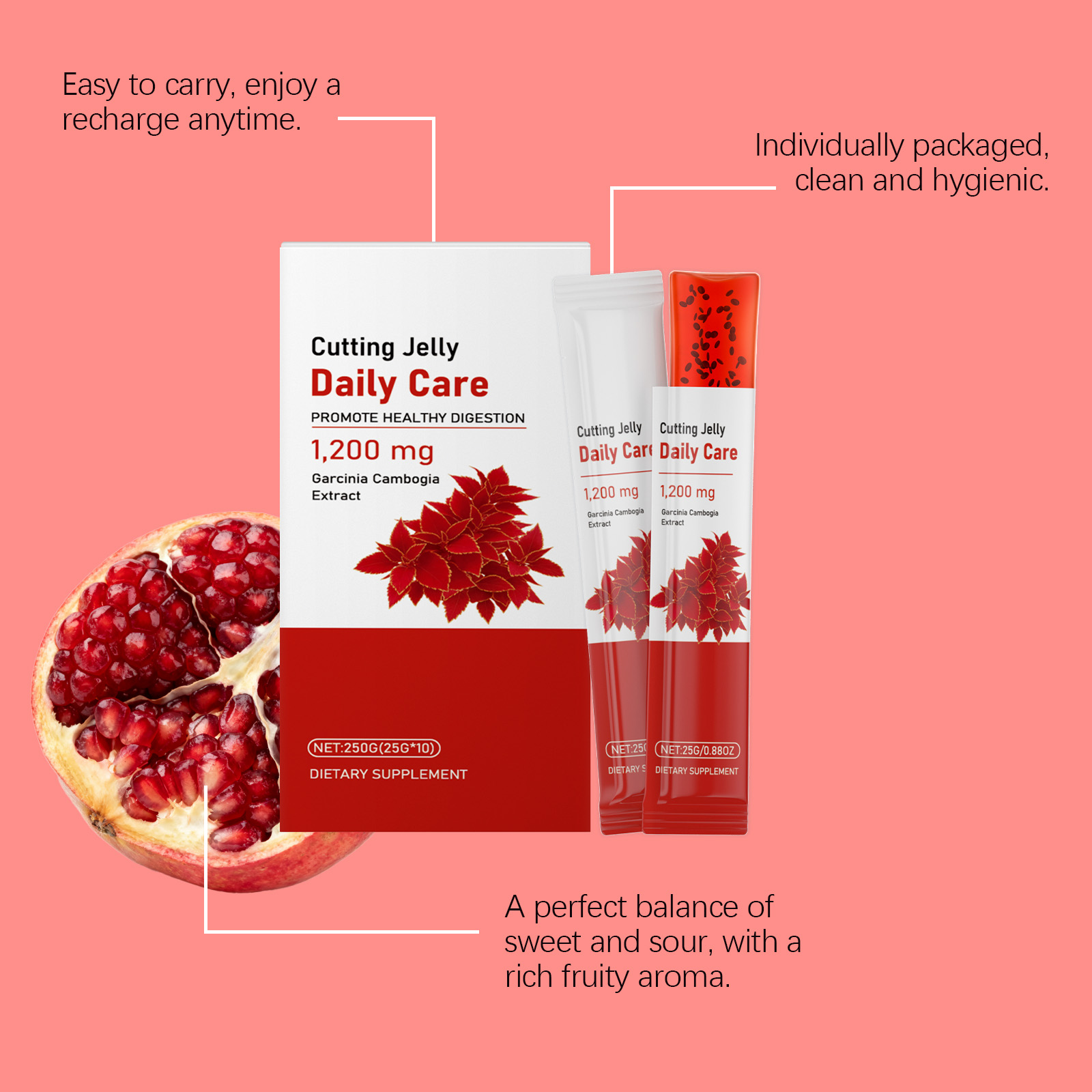 Garcinia Cambogia Jelly Improve Physical Condition Nourish Body Boost Daily Energy Daily Diet Nutritional Supplement