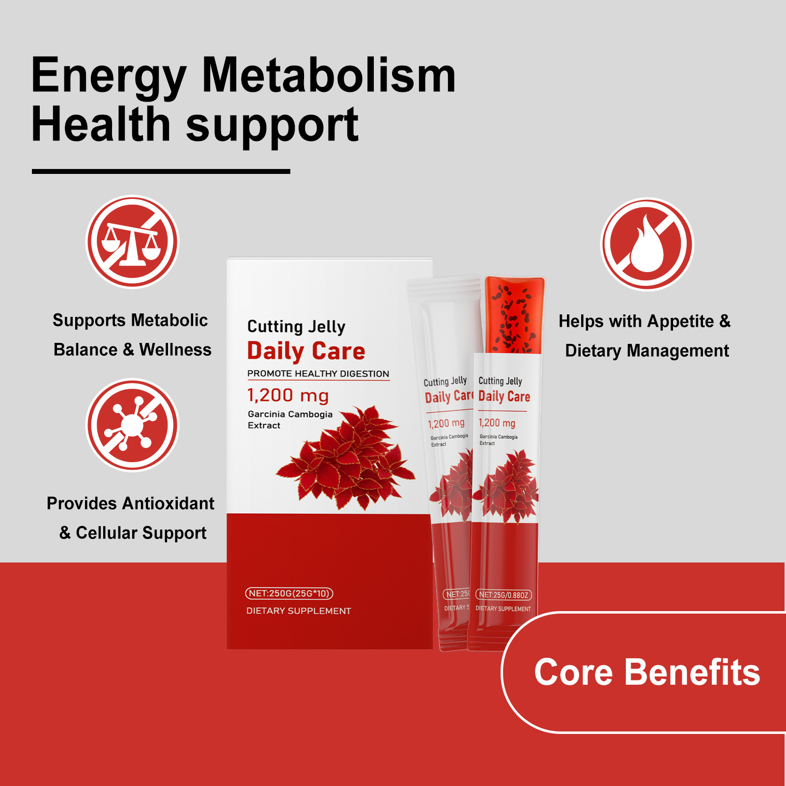 Garcinia Cambogia Jelly Improve Physical Condition Nourish Body Boost Daily Energy Daily Diet Nutritional Supplement