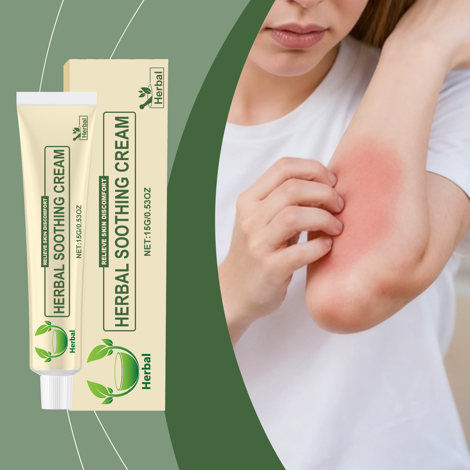 Herbal Skin Care Cream Deep Moisturizing Silky Texture Nourish Skin Relieve Dry Tight Daily Application On Body