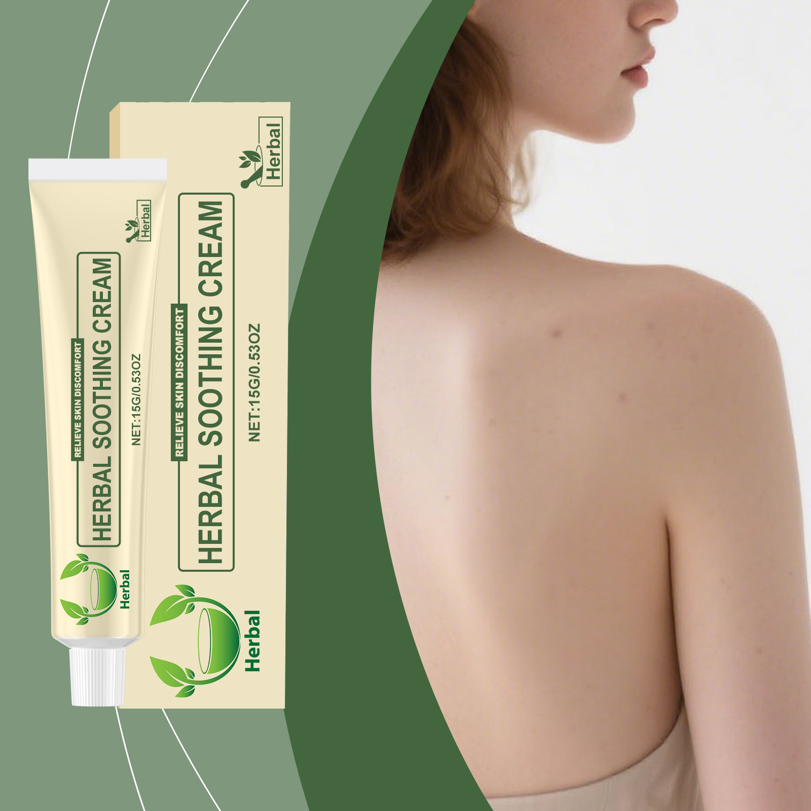 Herbal Skin Care Cream Deep Moisturizing Silky Texture Nourish Skin Relieve Dry Tight Daily Application On Body