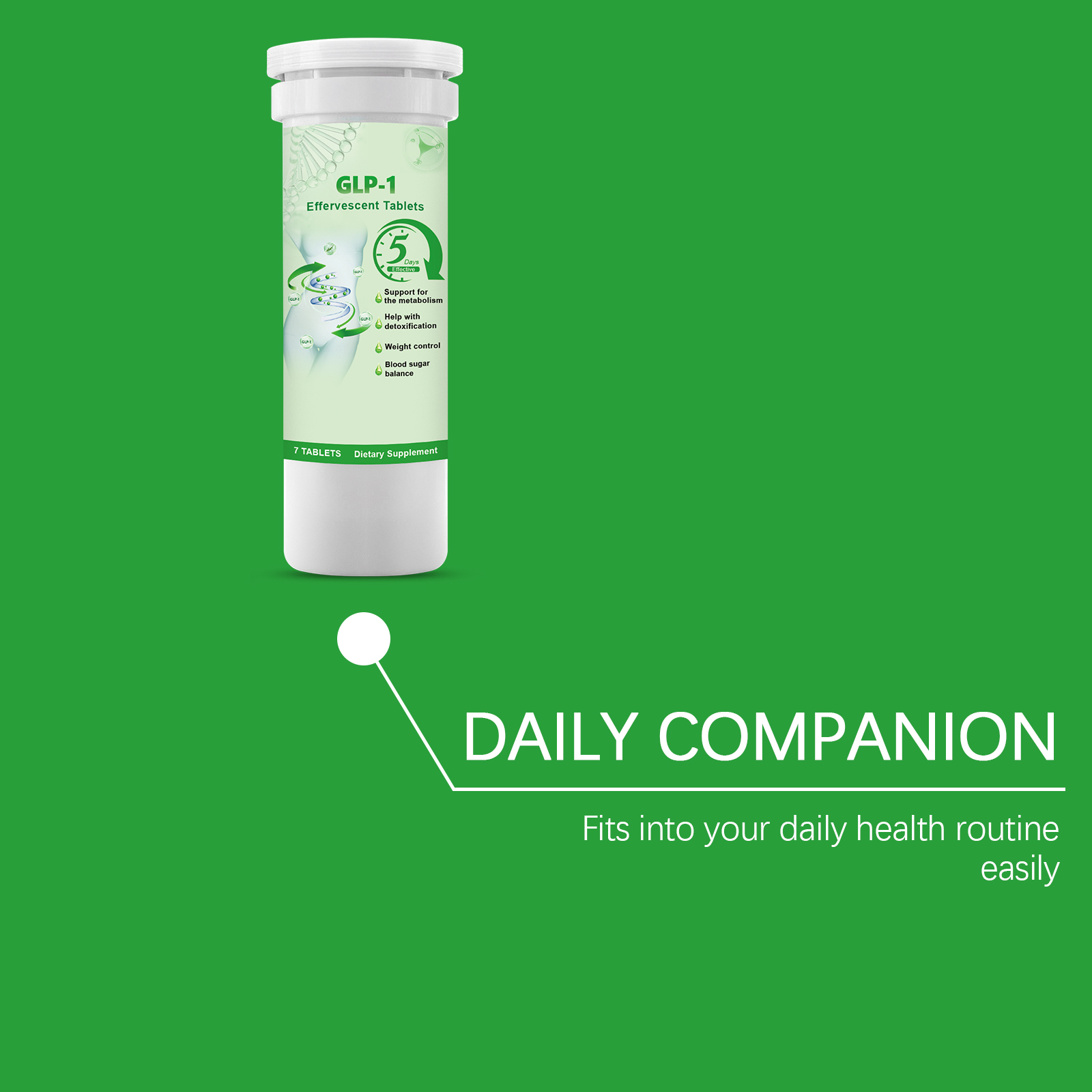 Effervescent Tablets Light Figure Daily Weight Management Nutrition Supplement Easily Dissolvable Portable Home Outing
