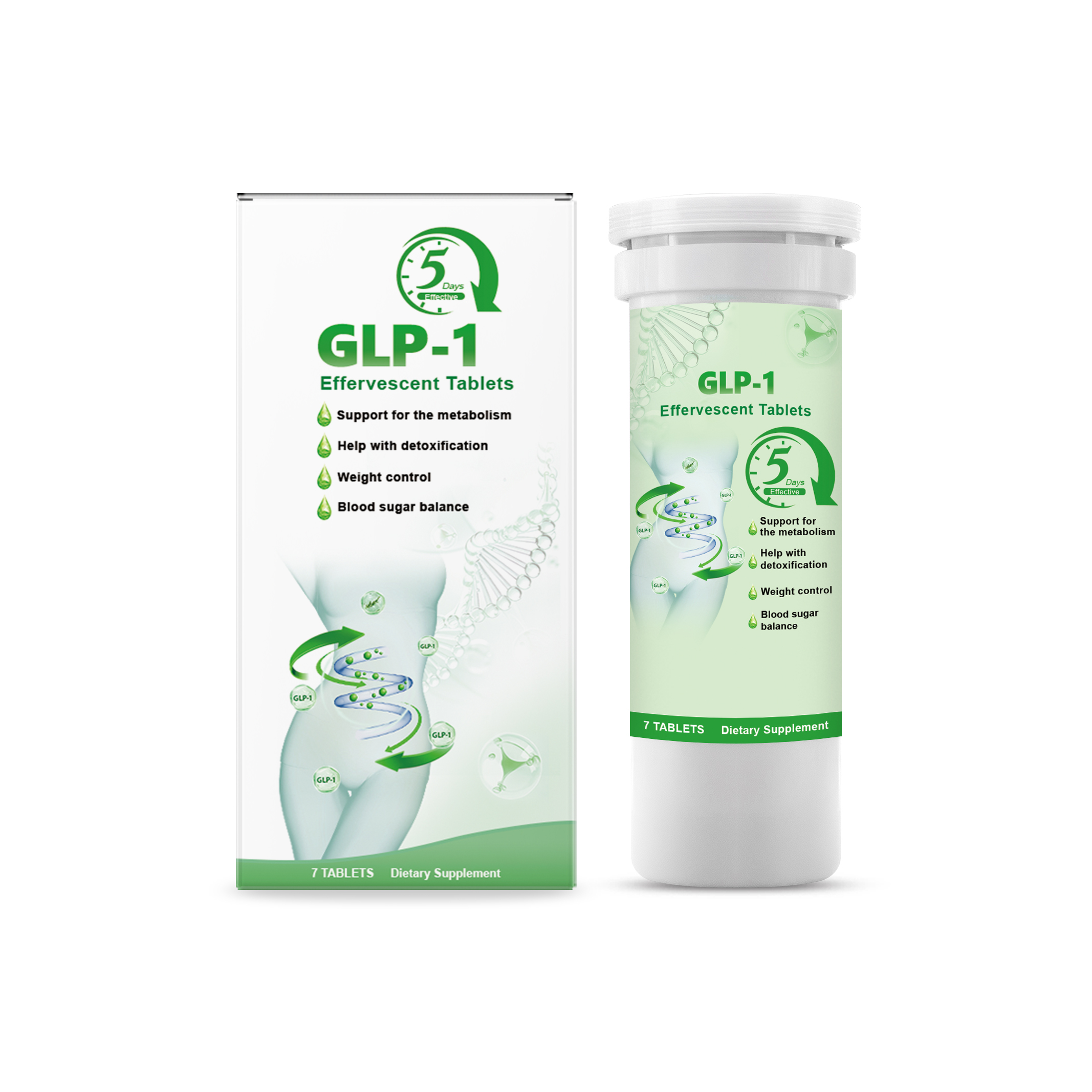 Effervescent Tablets Light Figure Daily Weight Management Nutrition Supplement Easily Dissolvable Portable Home Outing