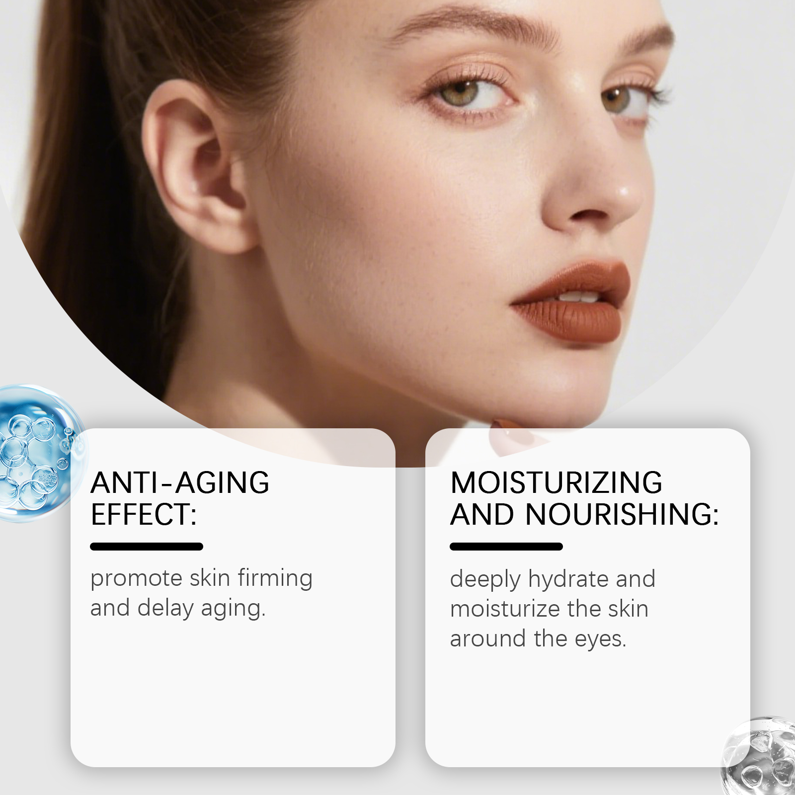 Hydrating Nourishing Eye Cream Daily Moisturizing Mild Hydrating Elastic Tender Skin Eye Area Massage Care Lotion