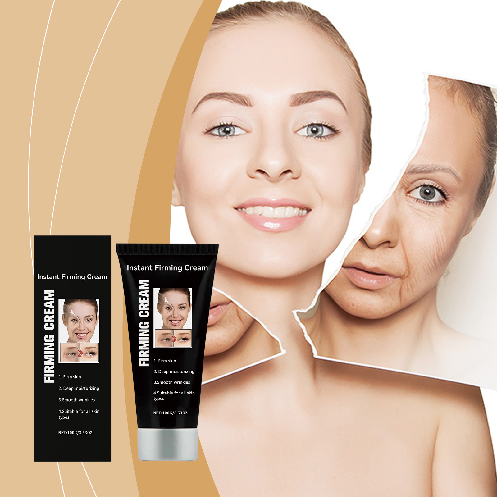 Facial Moisturizing Cream Daily Hydrating Brightening Lock Skin Water Nourish Soften Skin Complexion