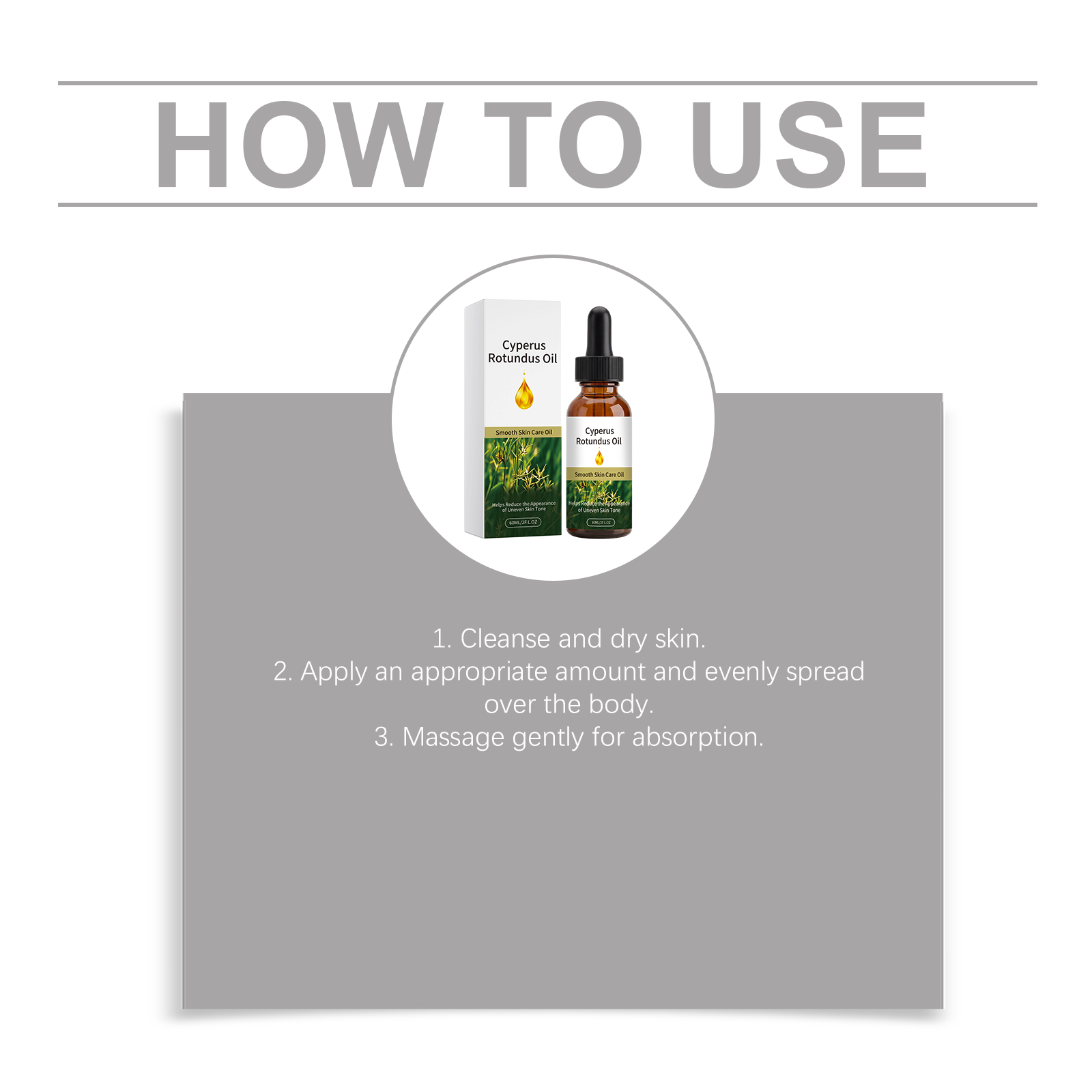 Cyperus Smooth Skin Care Oil Light Hydrating Non Sticky Soft Delicate Full Body Daily Treatment