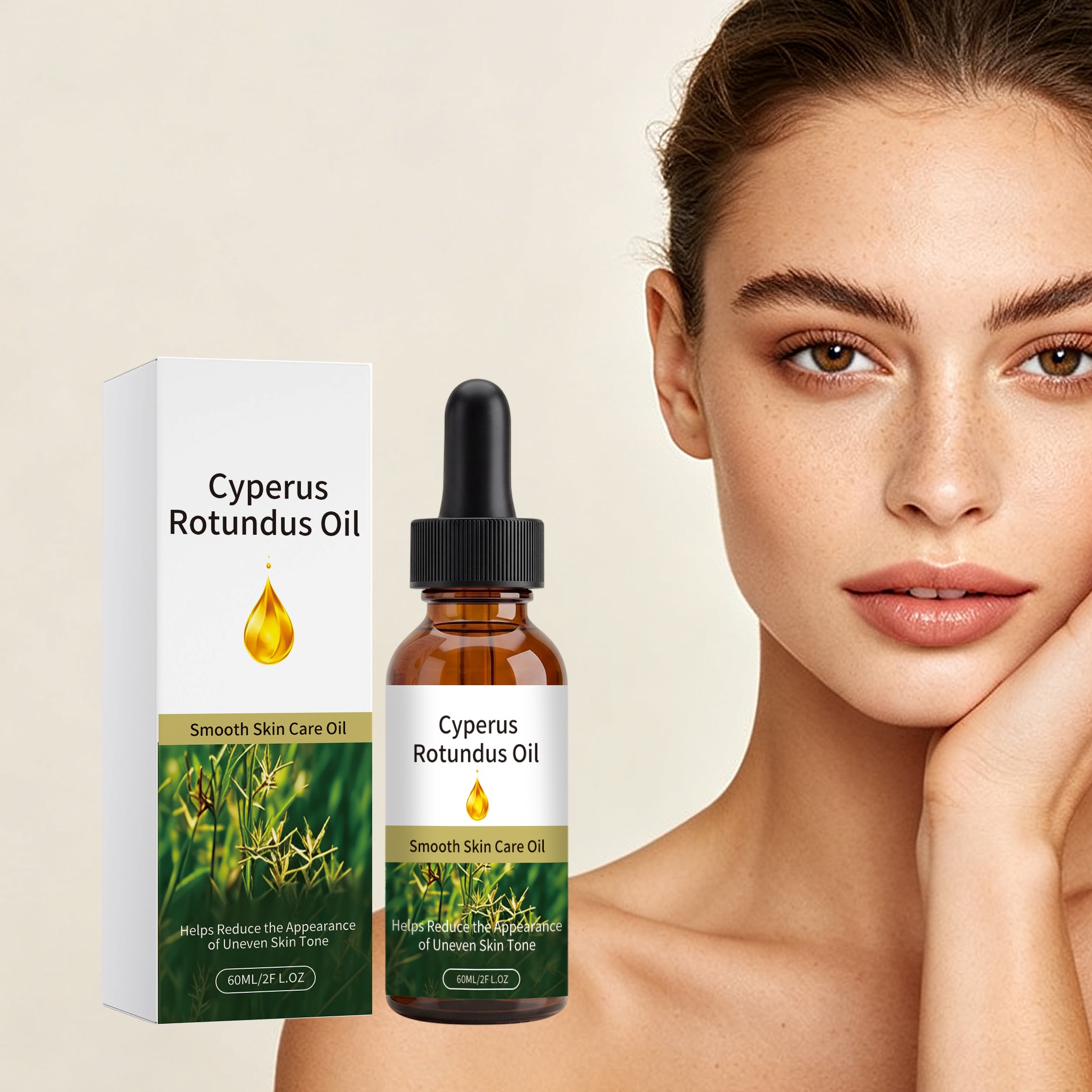 Cyperus Smooth Skin Care Oil Light Hydrating Non Sticky Soft Delicate Full Body Daily Treatment