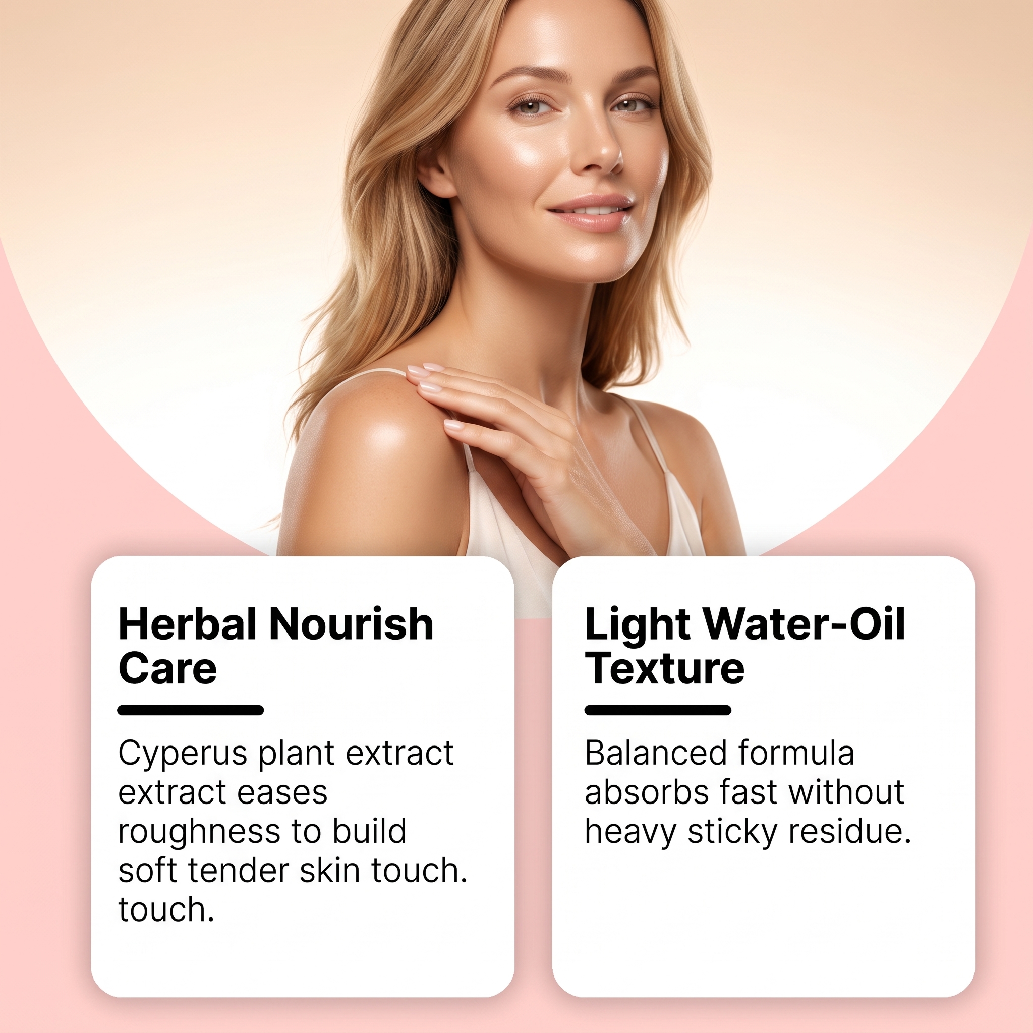 Cyperus Smooth Skin Care Oil Light Hydrating Non Sticky Soft Delicate Full Body Daily Treatment