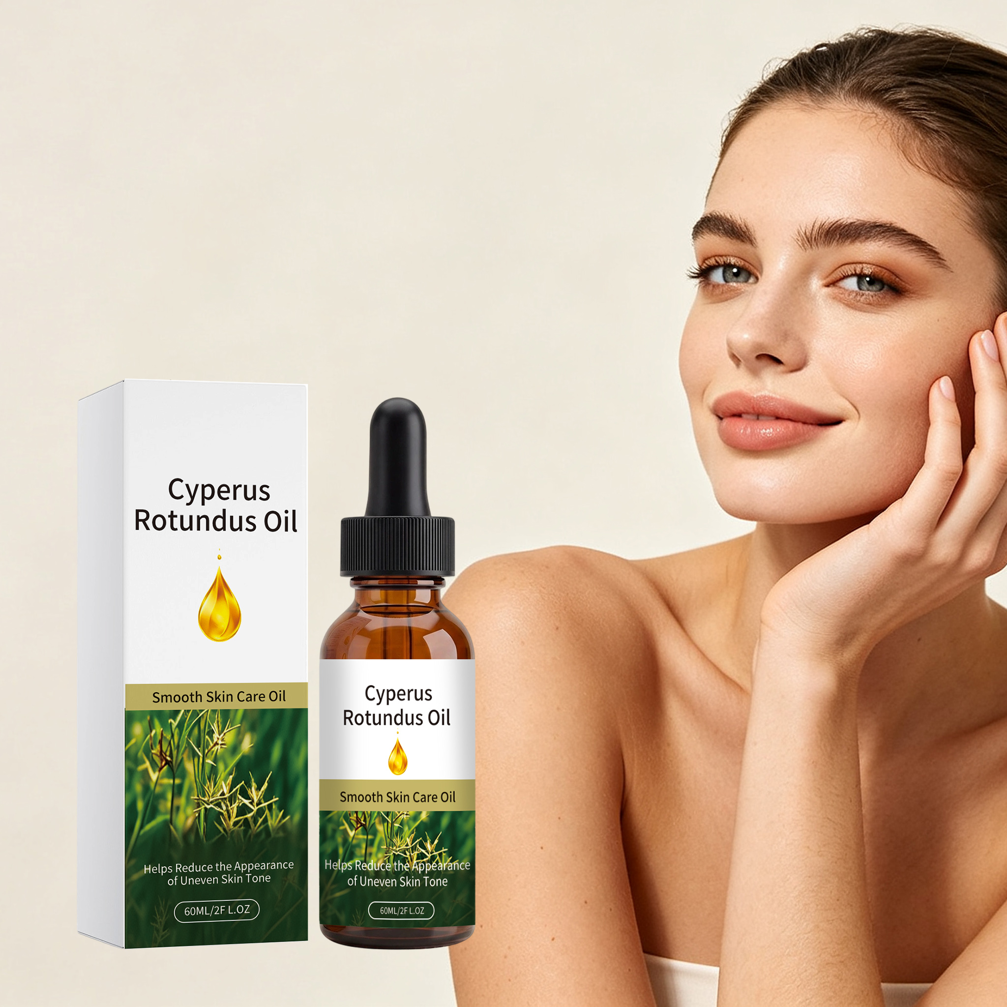 Cyperus Smooth Skin Care Oil Light Hydrating Non Sticky Soft Delicate Full Body Daily Treatment