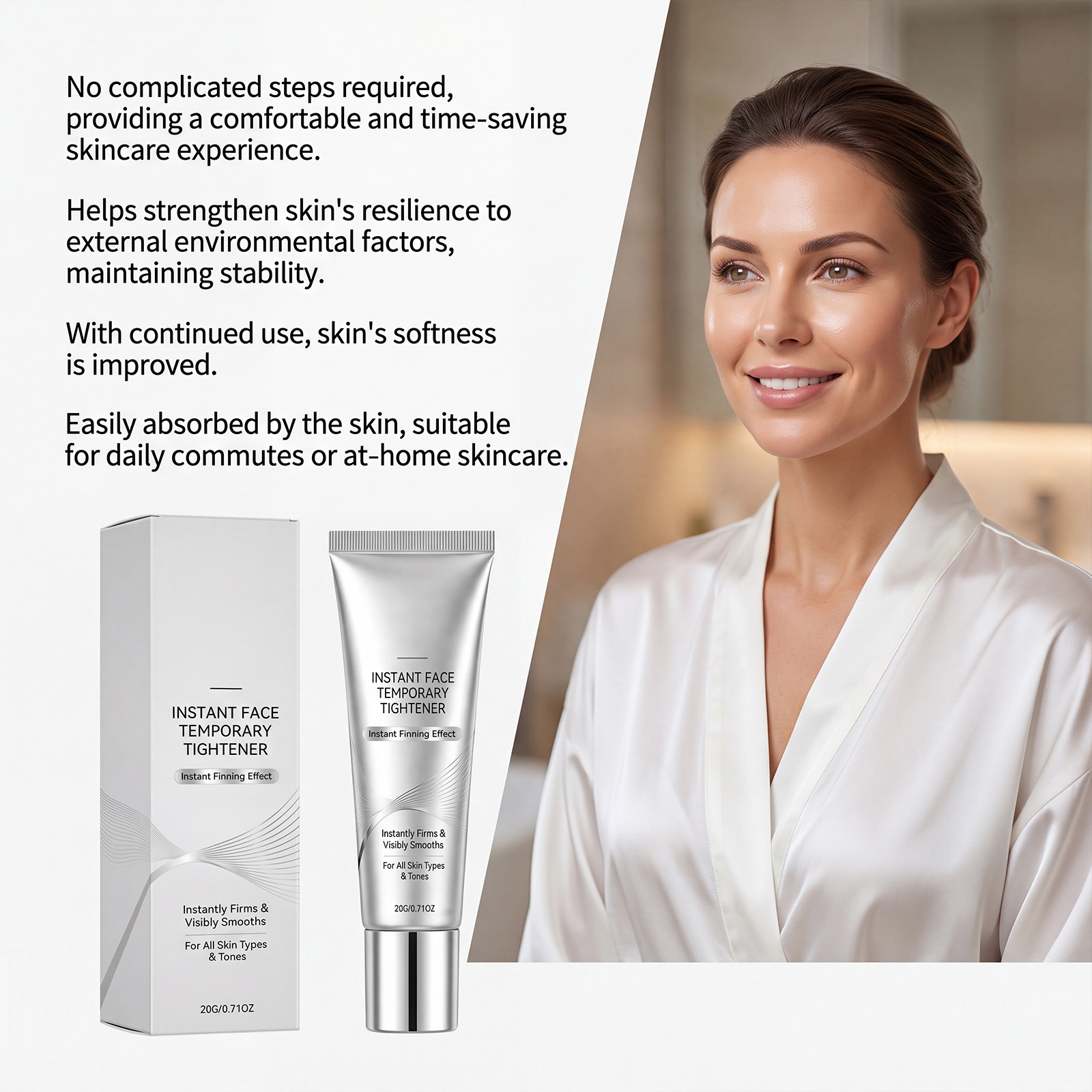 Facial Moisturizing Essence Cream Soft Texture Delicate Comfort Hydrating Quick Absorb Skin Friendly Care Lotion