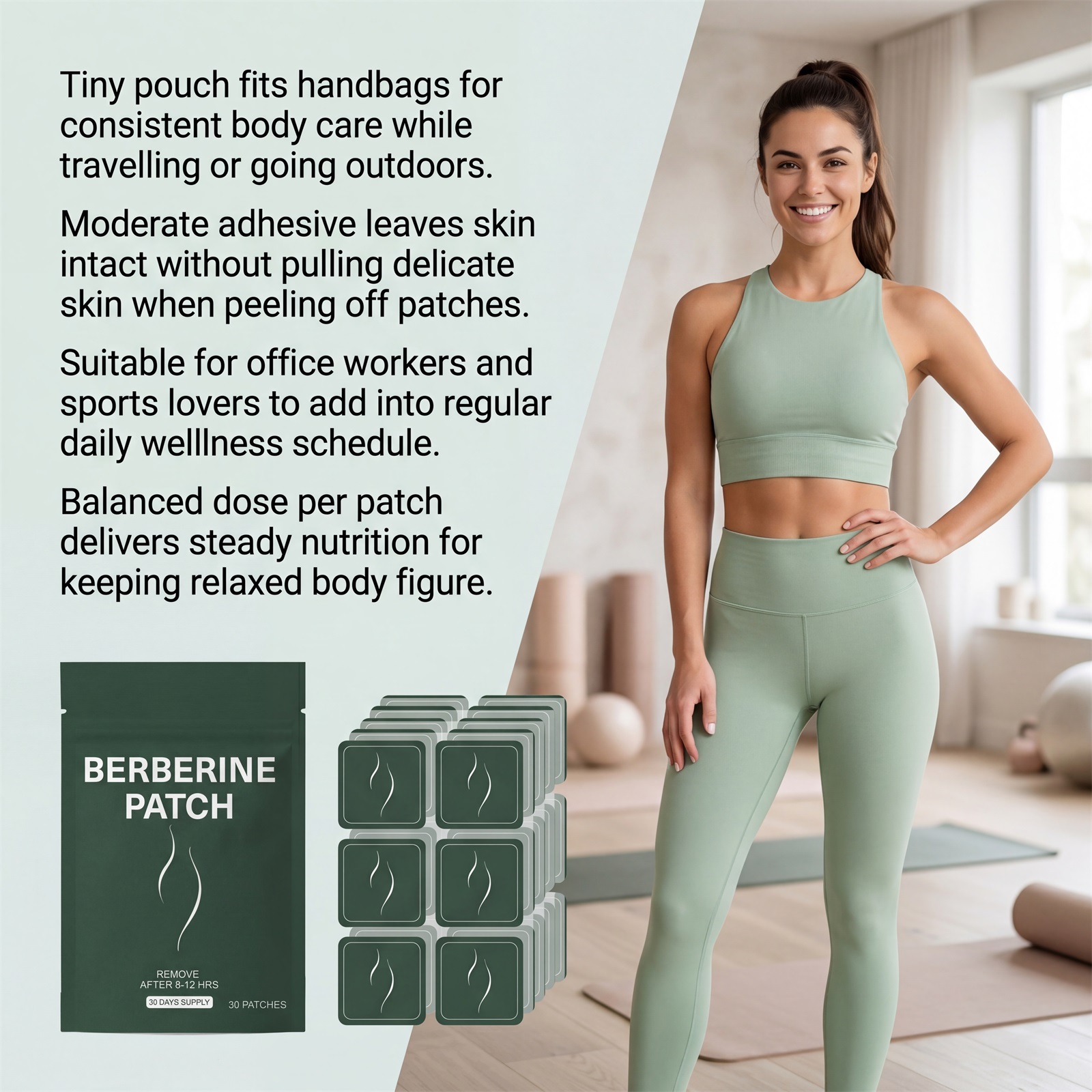 Berberine Care Patch Gentle Skin Nourish Figure Slim Light Fit Daily Navel Treatment Sticker