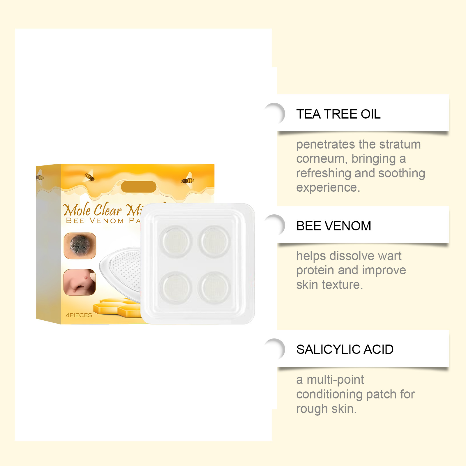 Skin Care Patch Mild Clean Moisturize Body Face Skin Daily Special Protect Complex Care