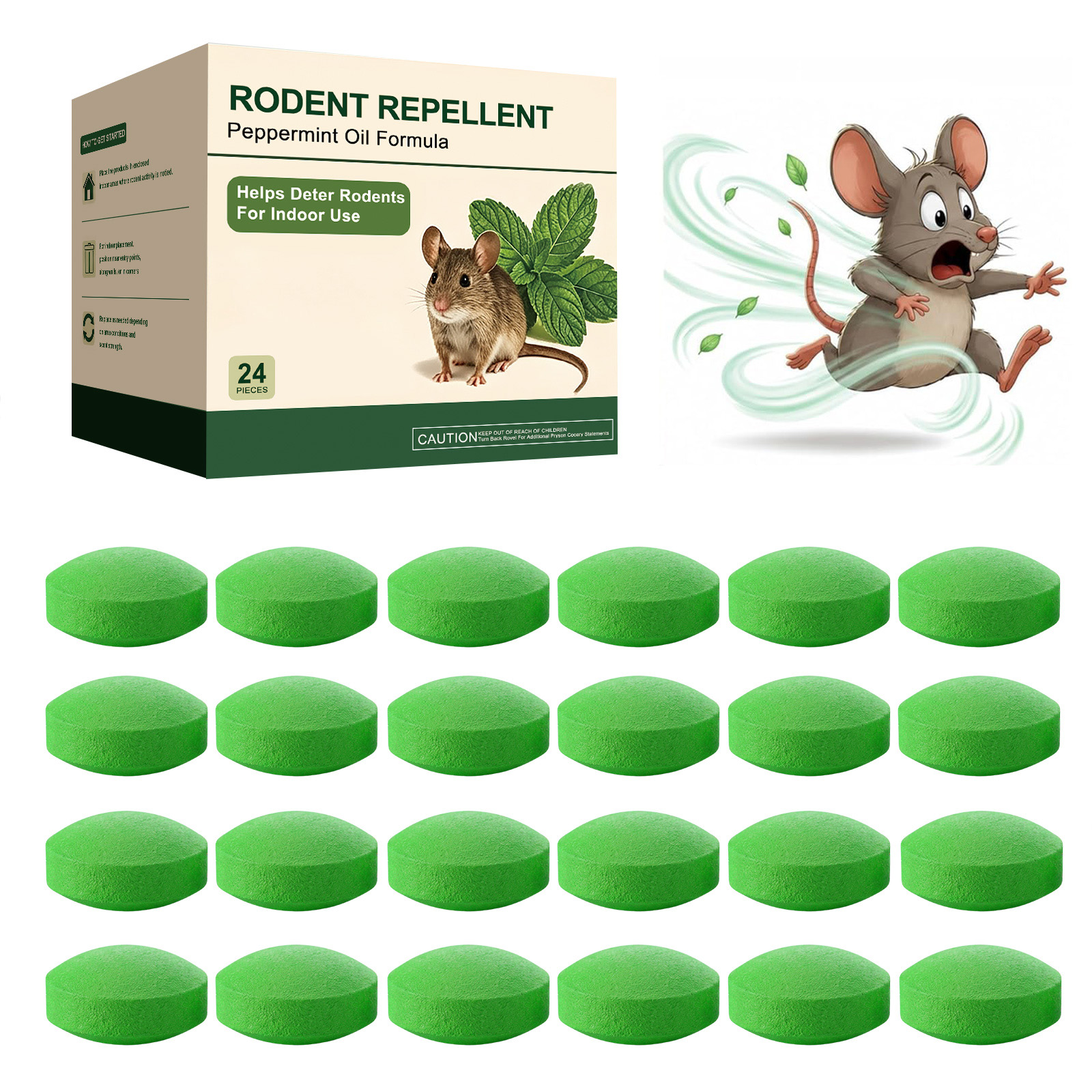 Rat Repellent Pellet Powerful Whole Nest Elimination Anti Gnaw Convenient Long Lasting Household Warehouse Indoor Outdoor Multi Scene