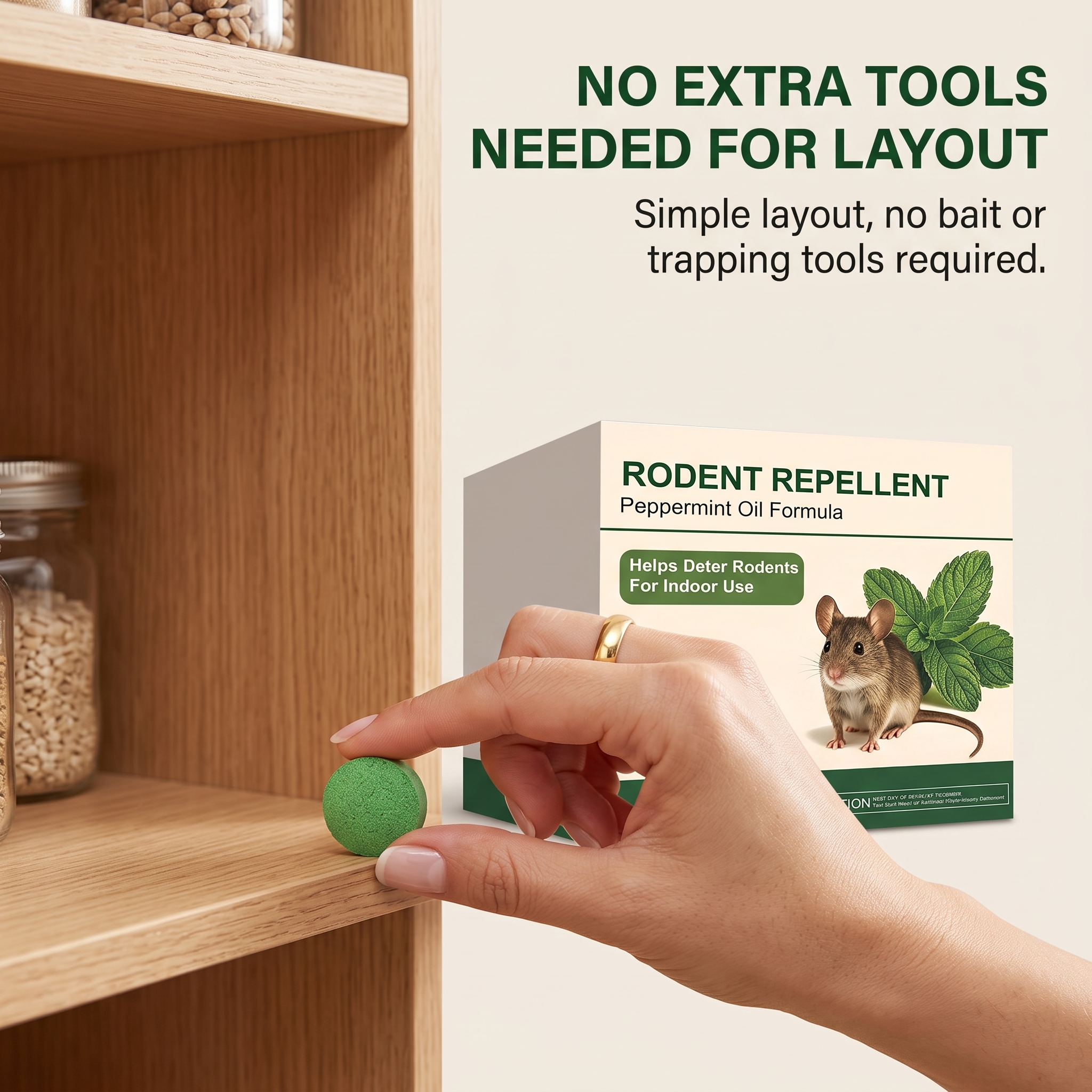 Rat Repellent Pellet Powerful Whole Nest Elimination Anti Gnaw Convenient Long Lasting Household Warehouse Indoor Outdoor Multi Scene